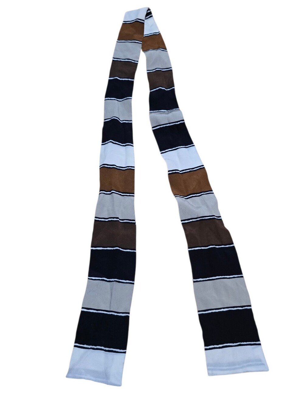 Vintage | Neutral Boho Striped Scarf
